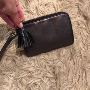 Fossil sparkly wristlet wallet